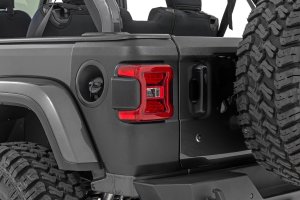 Jeep Wrangler JL Trail Cladding - Rear Corners - Rough Country - '18-'25